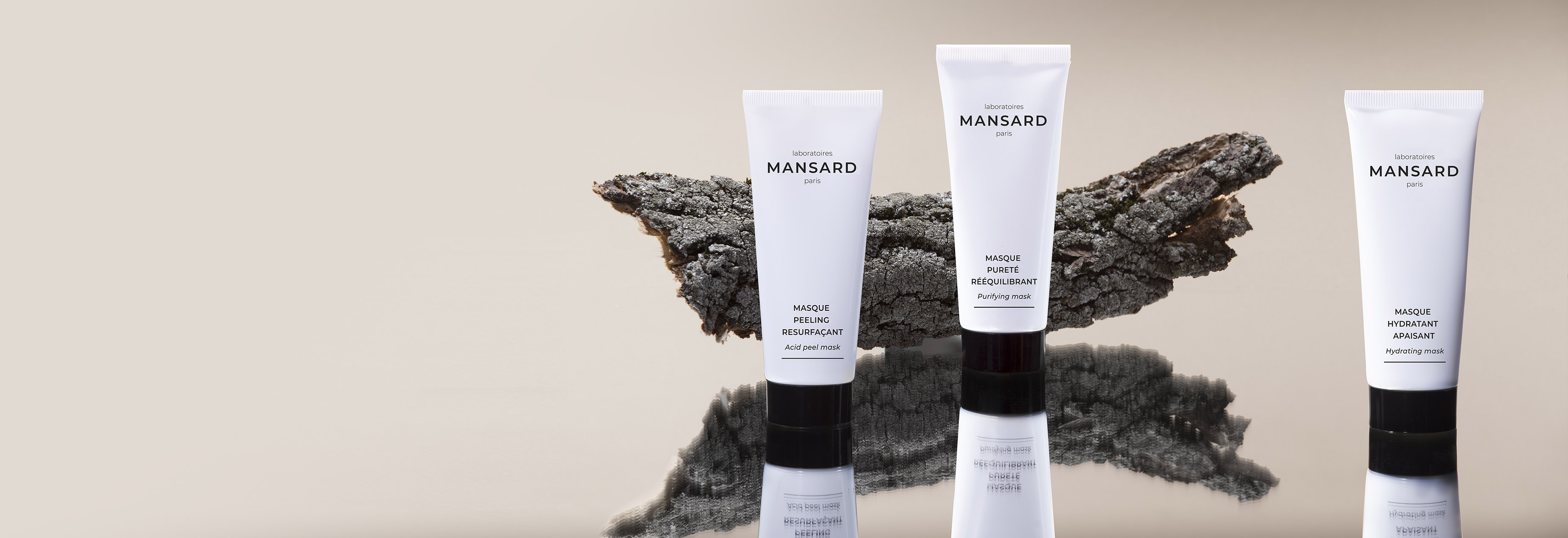 Our range of face masks Mansard